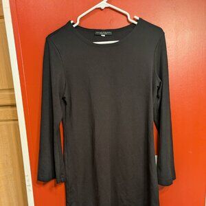 Bryn Walker Black 3/4 Sleeve Swing Tunic Top Women’s Small Minimalist